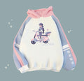 Pastel Color Block Hoodie