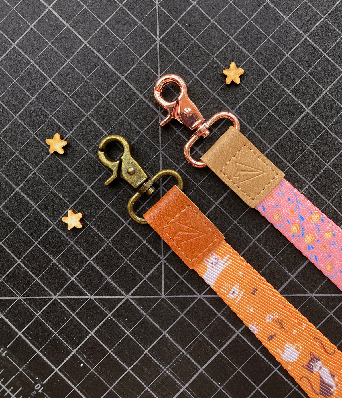 Pink Lemon Lanyard with Rose Gold Clasp