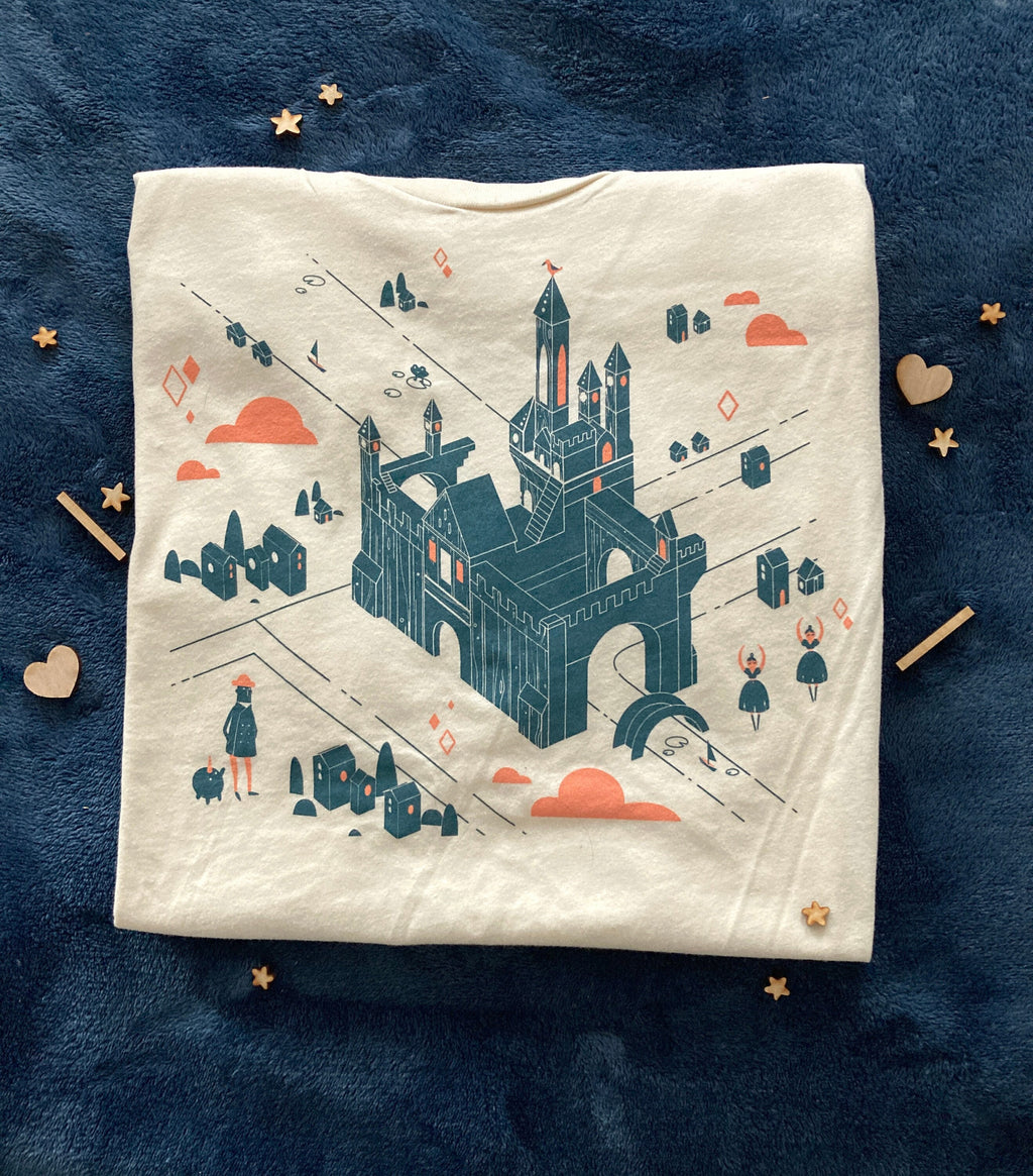 Castle Cream Shirts Unisex Size - Monument Valley inspired