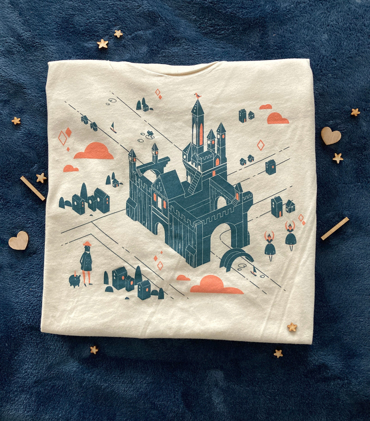 Castle Cream Shirts Unisex Size - Monument Valley inspired
