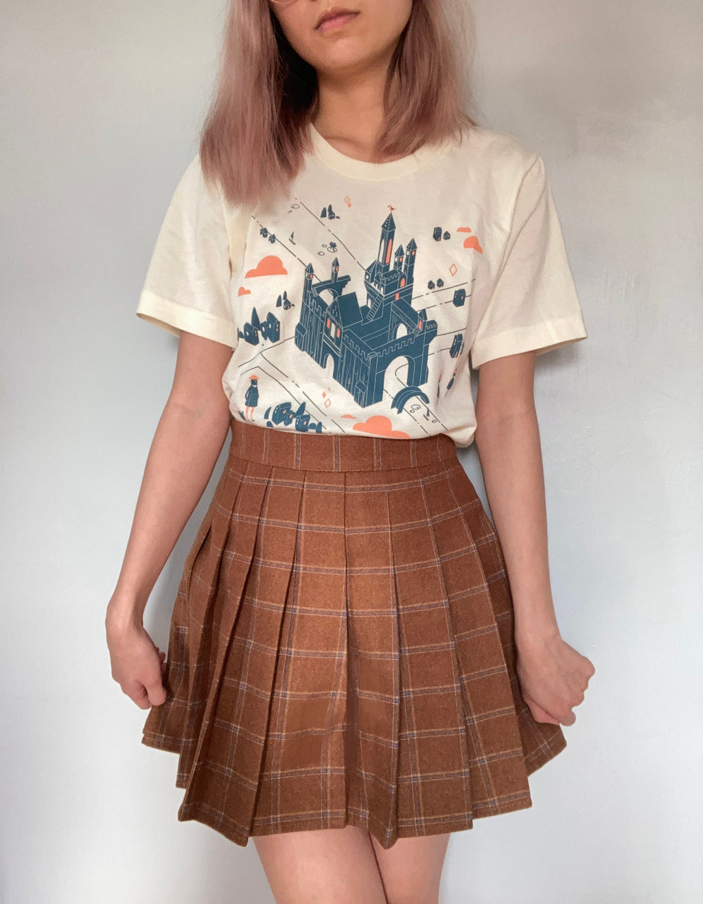 Castle Cream Shirts Unisex Size - Monument Valley inspired