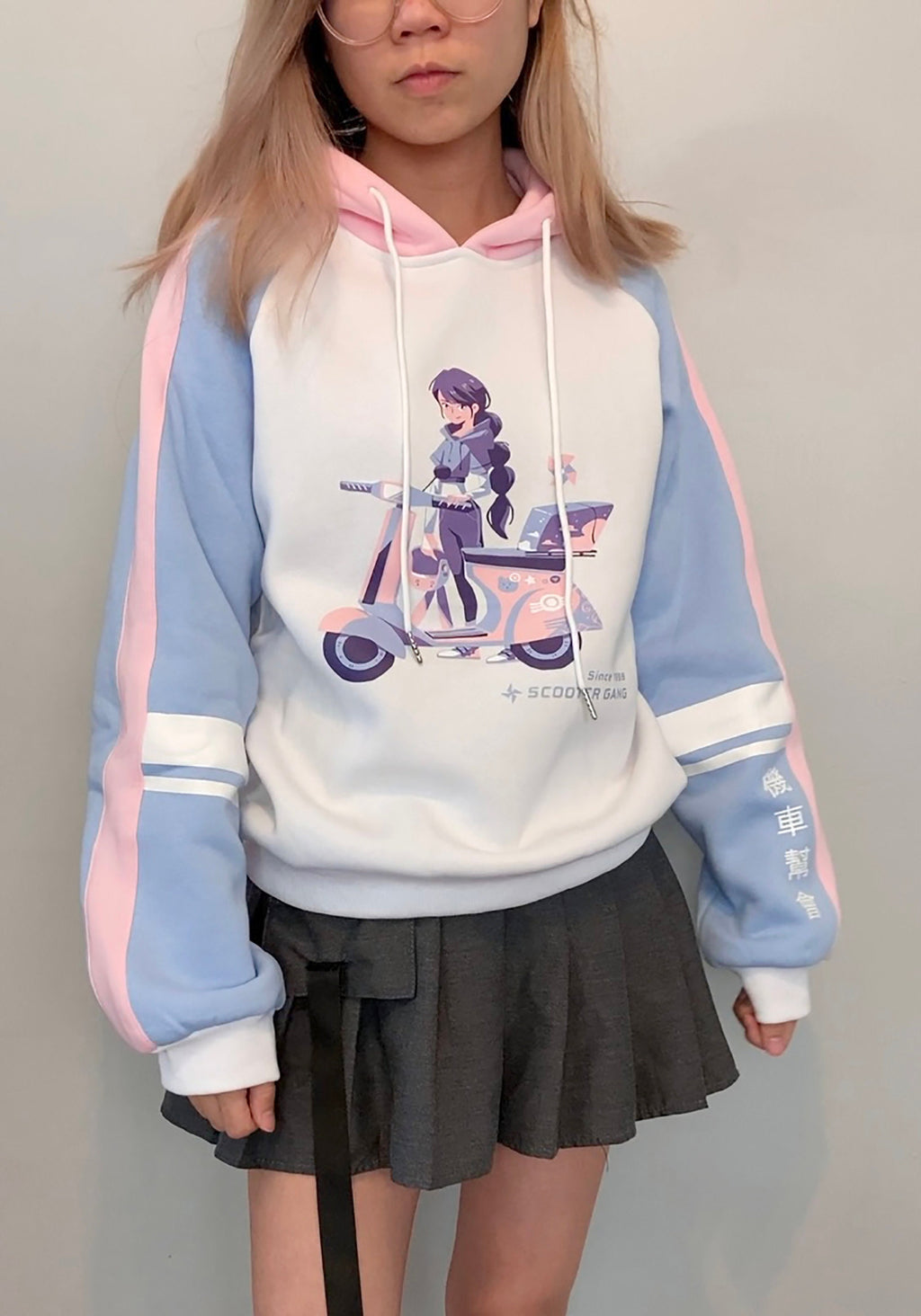 Pastel Color Block Hoodie