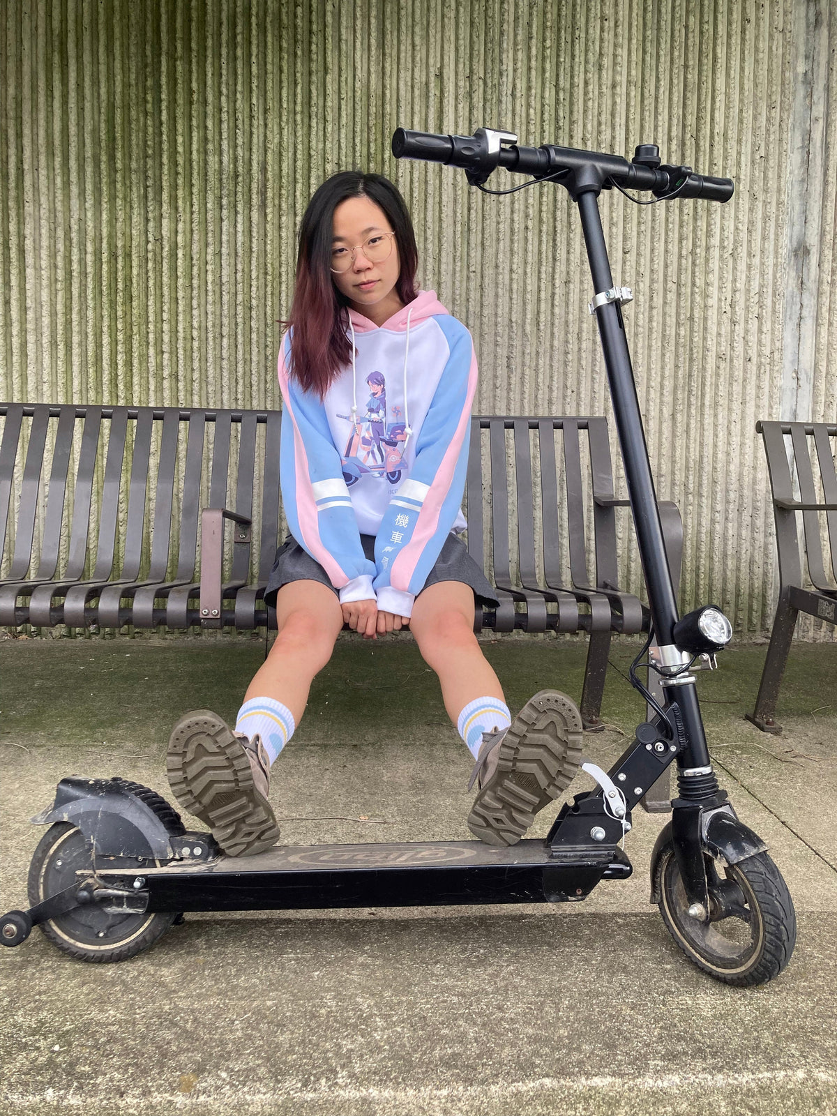 Pastel Color Block Hoodie